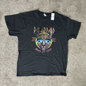 DEF LEPPARD ROCK OF AGES HEATHER GRAY SIZE 2XL T-SHIRT NEW W/ TAG BRISCO